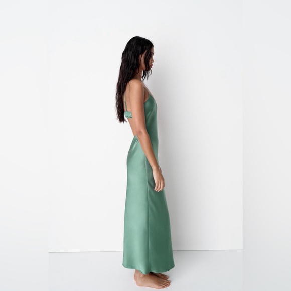 Zara Satin Midi Dress - Picture 4 of 4